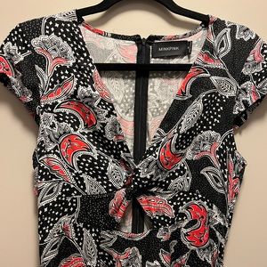 Maxi length paisley dress